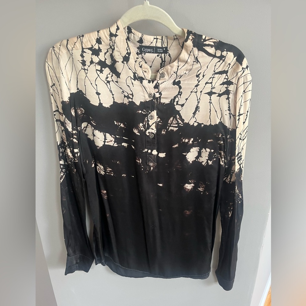 Gypsy Silk Tie Dye Blouse